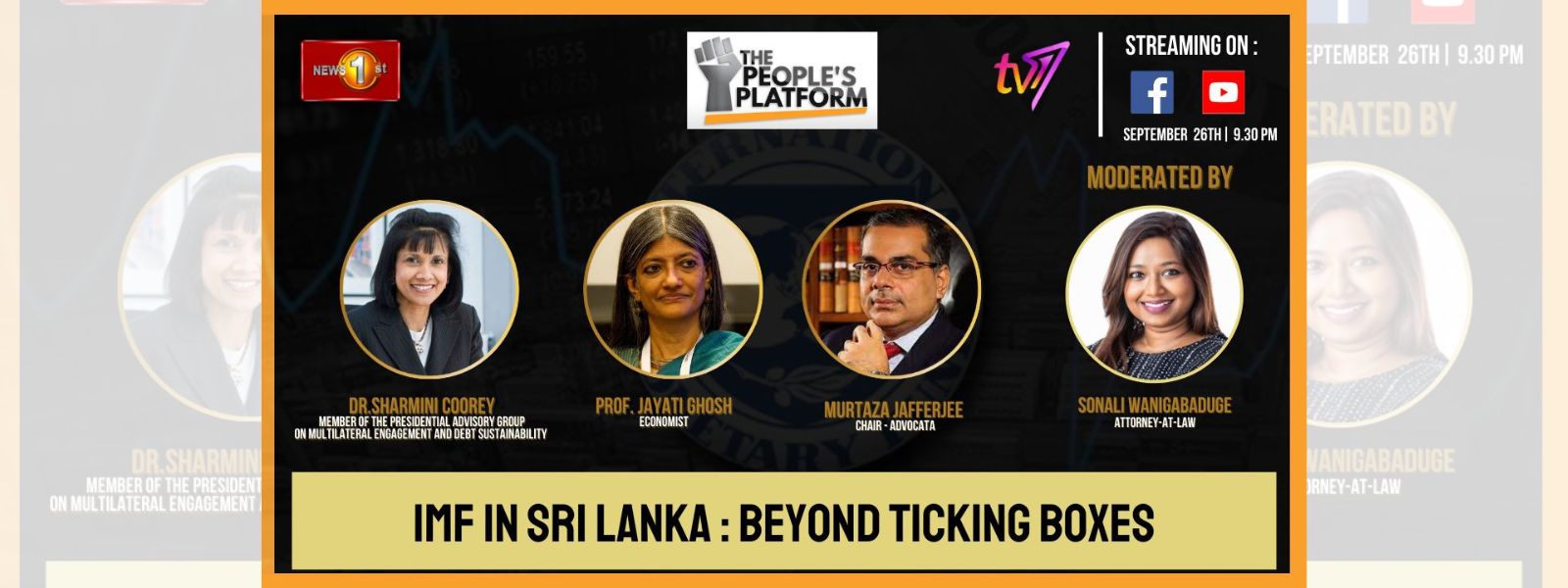 Watch a Special episode of The People’s Platform. IMF in Sri Lanka : Beyond Ticking Boxes